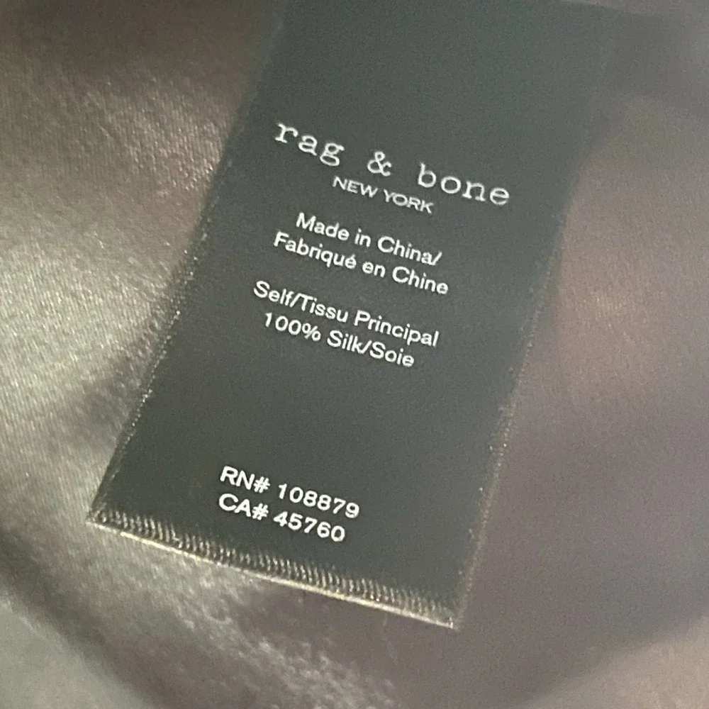 NEW Rag & Bone Lora Silk Blouse Relaxed Fit Top Women's Size XXS - Picture 6 of 10